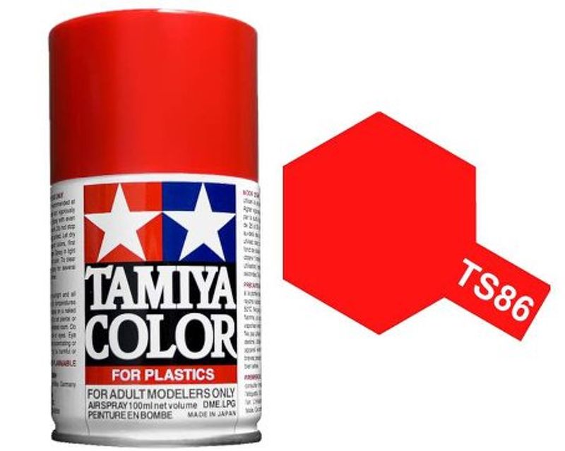 TS-86 Tamiya Lakk Spray Plast Brilliant Red 100ml