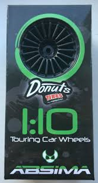 2510001 - Wheel Set Onroad 15 Spoke/Slicks Black 1:10 (4)