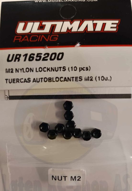 Mutter - M2 nyloc (10 pcs)