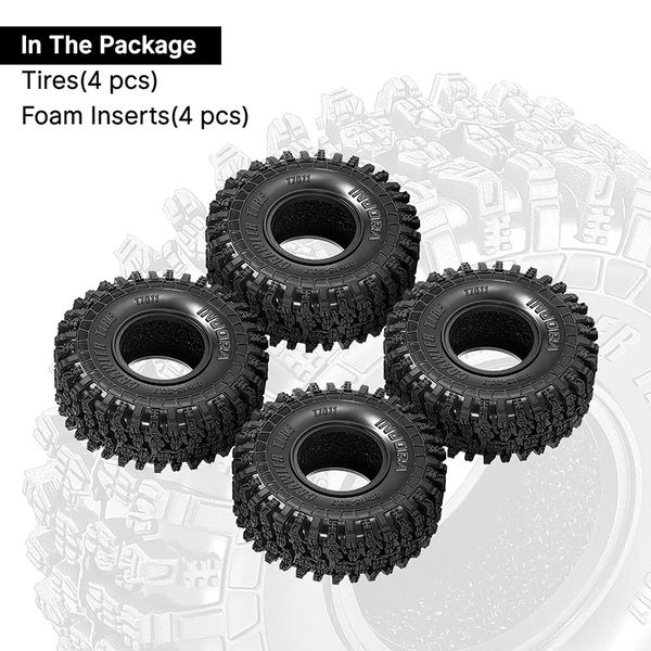 INJORA 0.7" 40*15mm Crawler Tires for 1/30 SCX30 (T7011) (4)