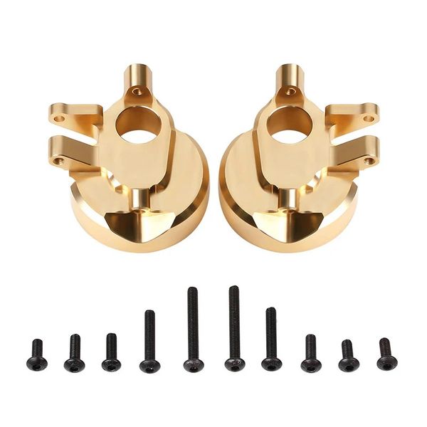 INJORA 148g Heavy Duty Brass Portal Steering Knuckle Set C for SCX10 III Capra 1.9