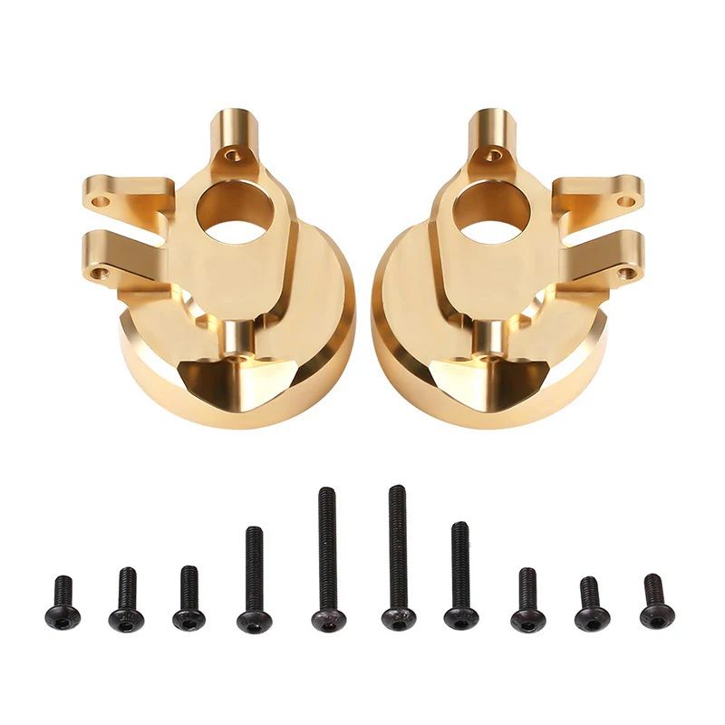 INJORA 148g Heavy Duty Brass Portal Steering Knuckle Set C for SCX10 III Capra 1.9