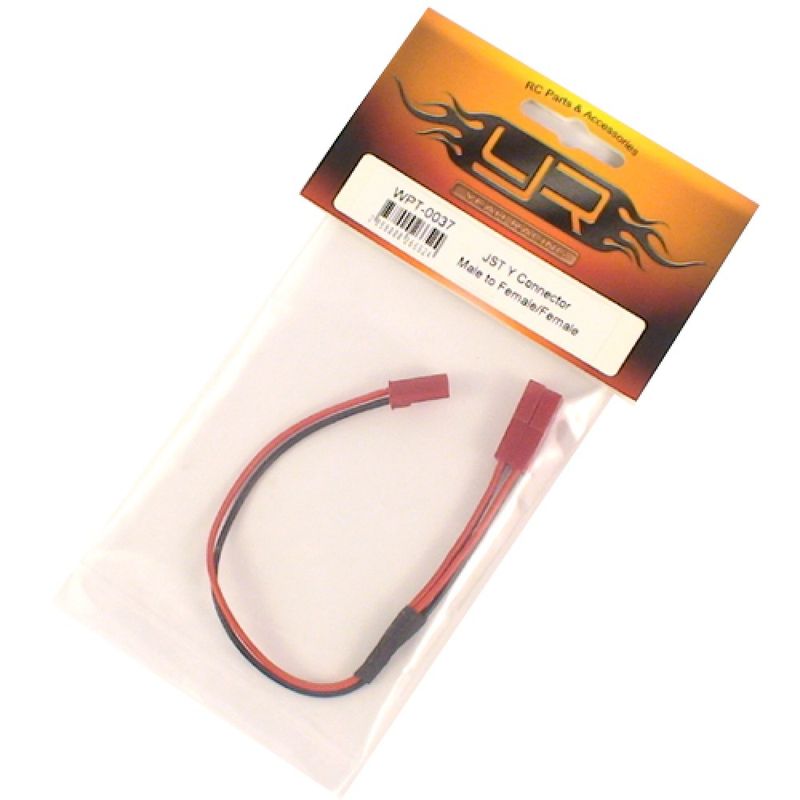 WPT-0037 - 20cm JST Hann til Y-Kabel 2 x Hunn JST
