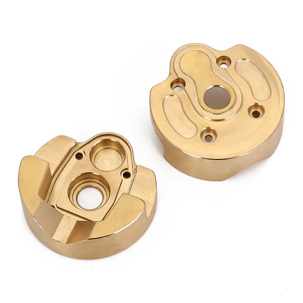 INJORA 82g Heavy Duty Brass Portal Steering Knuckle Caps B for SCX10 III Capra 1.9