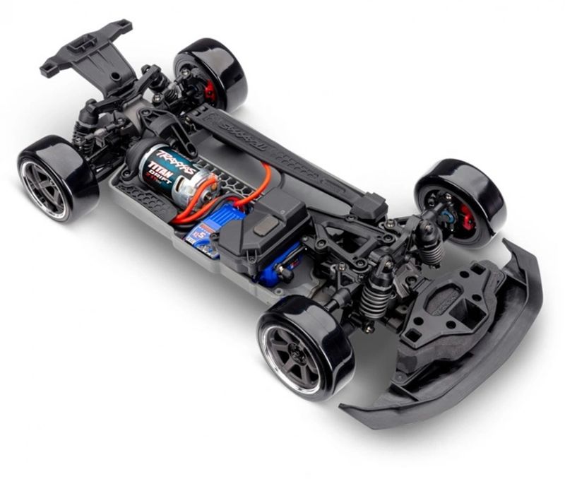 Traxxas 4-Tec 2WD Driftebil Ford Mustang Komplett uten Batteri-Lader