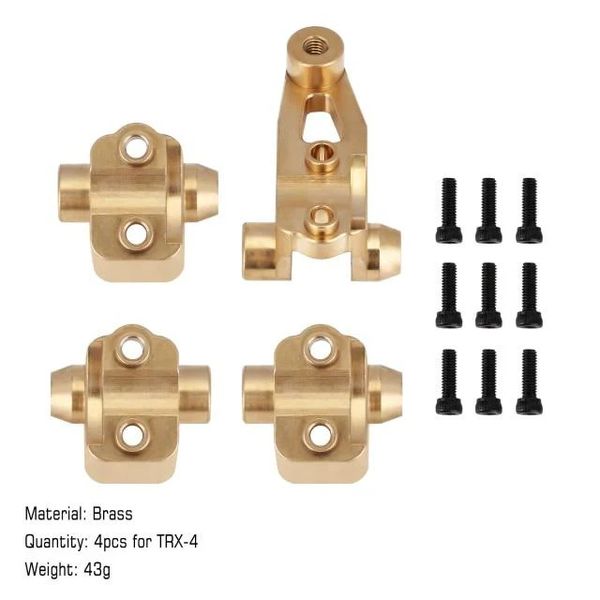 INJORA 43g Brass Axle Mount Set Suspension Links Stand for TRX-4