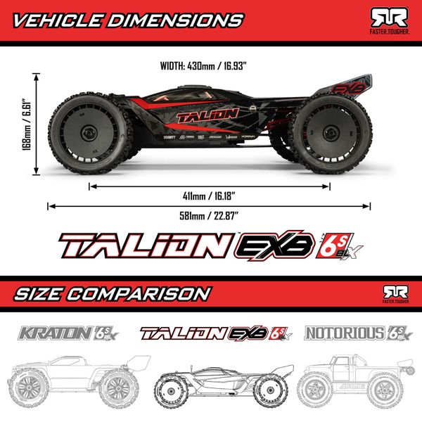 1/7 Talion 6S EXB 4x4 Brushless Speed Truck RTR