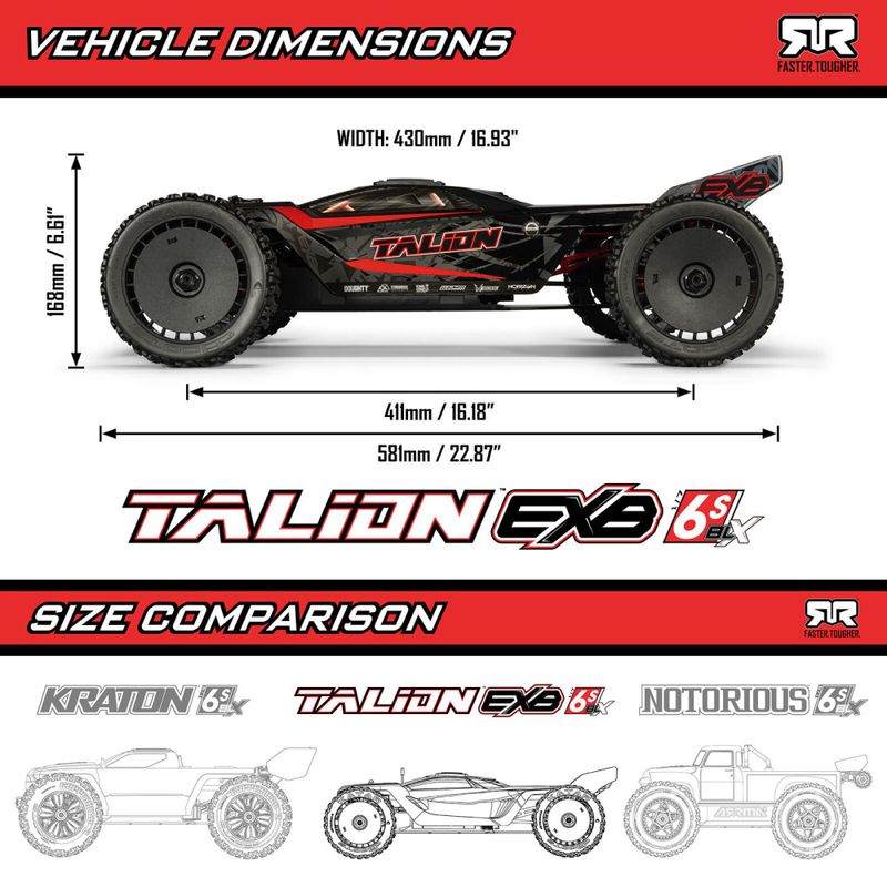 1/7 Talion 6S EXB 4x4 Brushless Speed Truck RTR