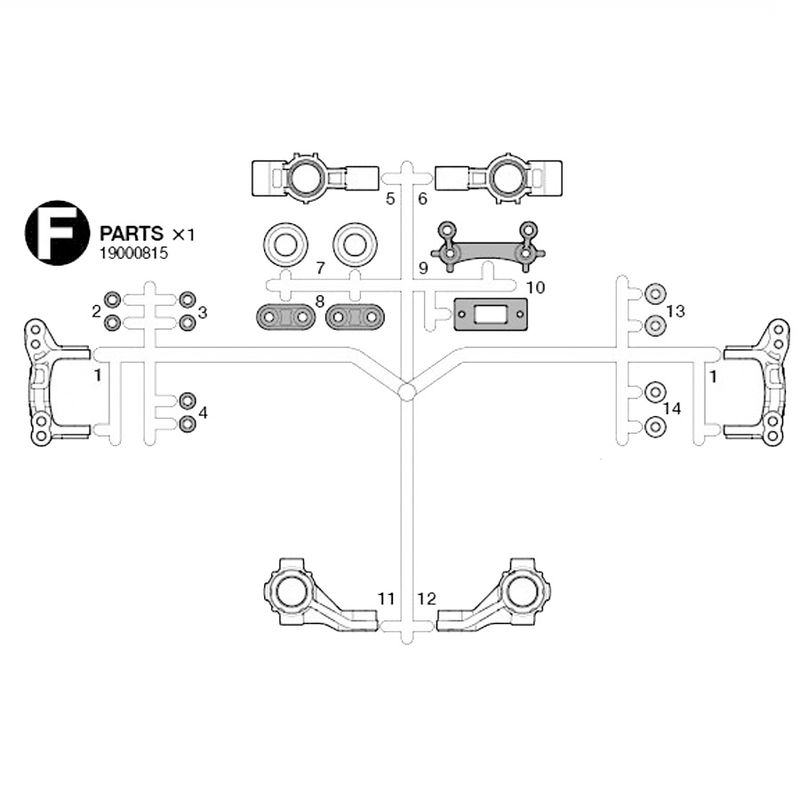 Tamiya 19000815 - F-Part for MF-01X