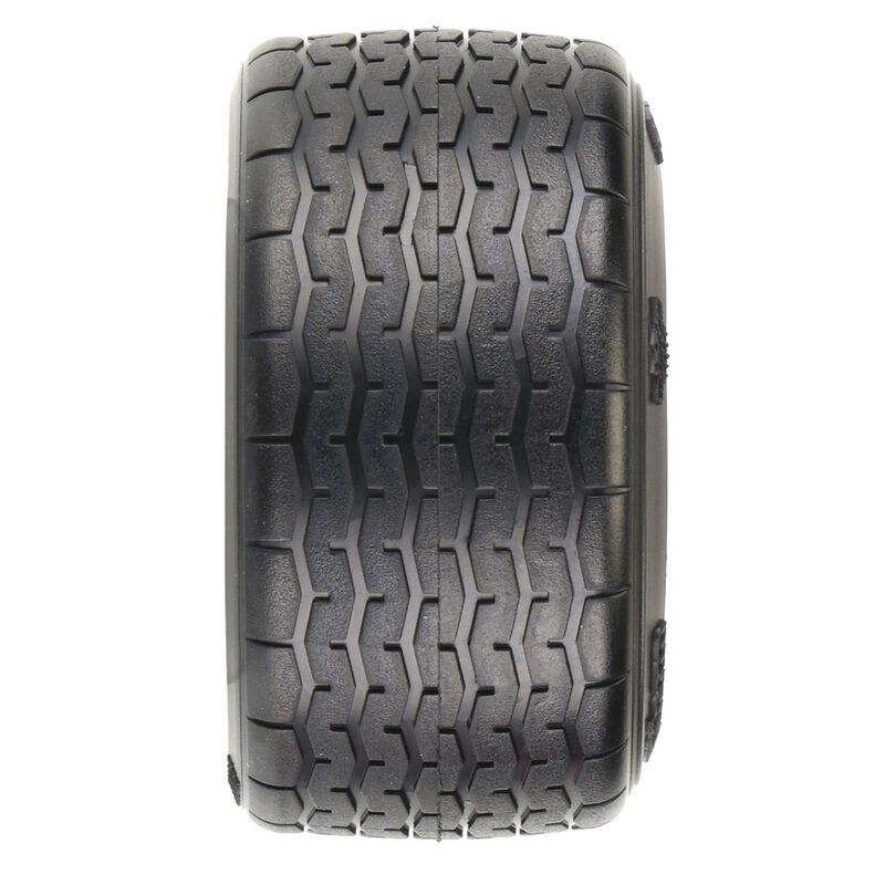PRM1013917 - 1/10 Rear 31mm VTA Tires Mounted 12mm Wht Wheels (2