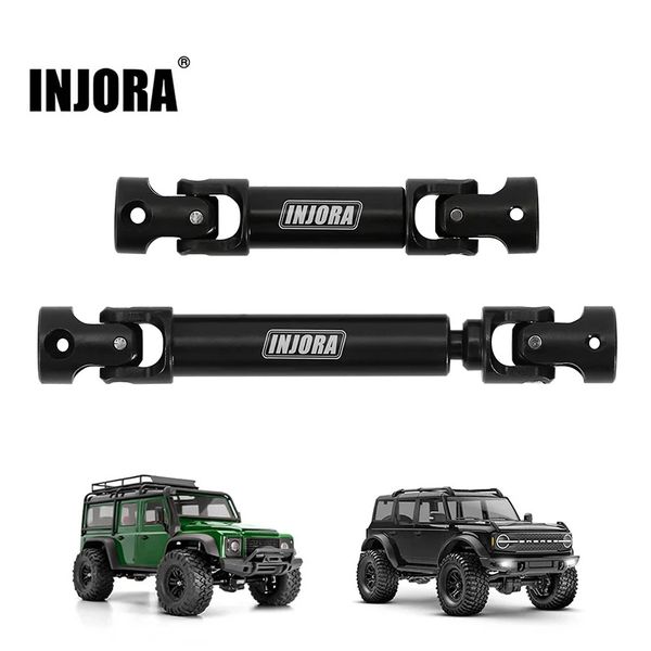 INJORA Black Hardened Steel Drive Shafts for 1/18 TRX-4M