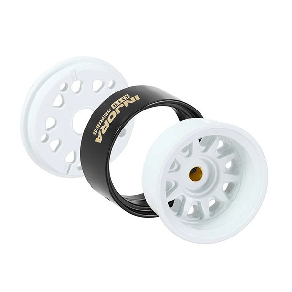INJORA 0.7" D19 Brass Beadlock Wheels for 1/30 SCX30 (W7007)